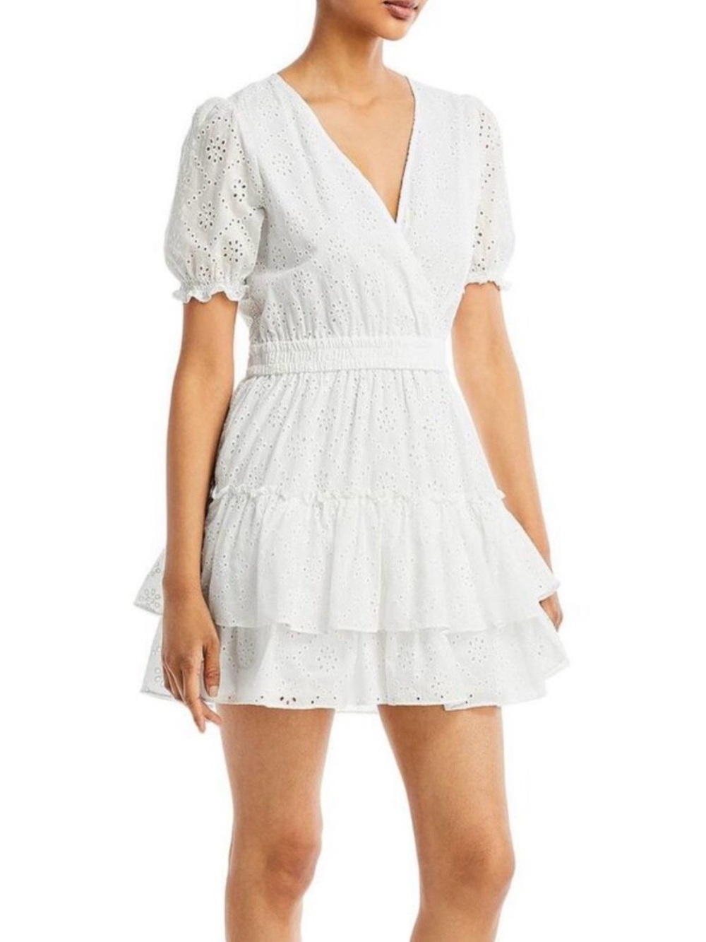 WAYF Reese Eyelet Smocked Dress - Picture 5 of 8